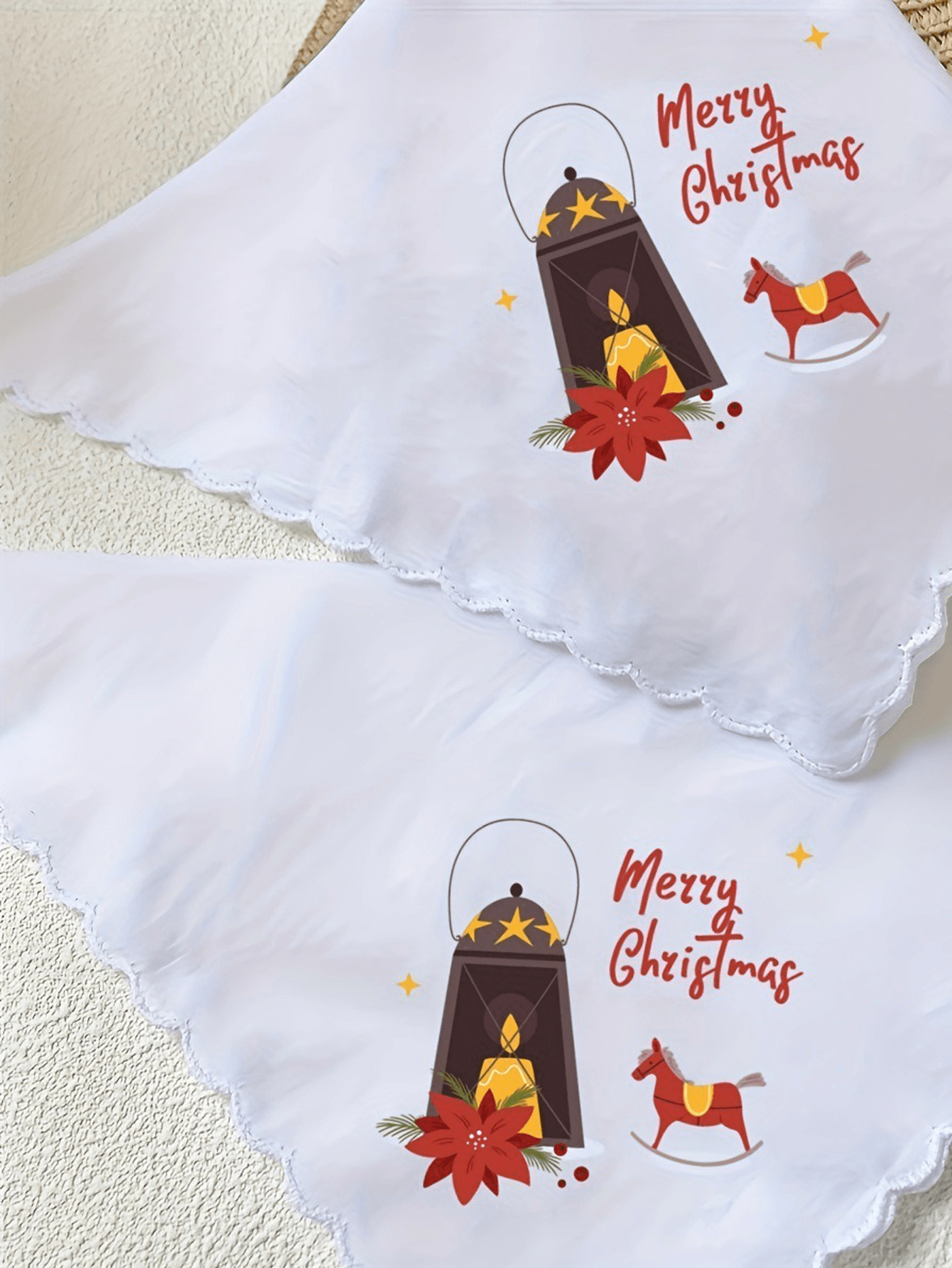 DIY Christmas themed handkerchief